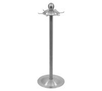 Support pour ustensiles de cuisine, rotatif, en acier inoxydable, 6 emplacements