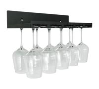 Support pour verre à vin 50 cm, suspendu, noir, metal, Leopold Vienna