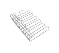 Emuca - Support pour Verres à vin à 5 Lignes pour Meubles, Porte-Verres pour Étagères ou Bars, 320 mm, Acier, Finition chromée
