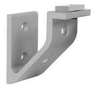 Support profilé pour main courante en aluminium anodisé argent DUVAL 61-0102-2000