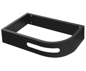 Support PULSE avec porte-serviettes gauche, noir mat