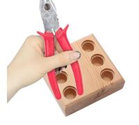 Support Rangement À Pinces Multiples,Présentoir en Bois à Multi-Fentes - Support pour Outils de Perlage | Pour Garage, Établi, Armoire, Service Mécanicien, Travaux Construction
