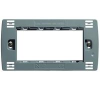 Support rectangulaire à 4 modules, idéal pour les installations électriques, montage facile et design moderne pour une utilisation dans les maisons et les bureaux.