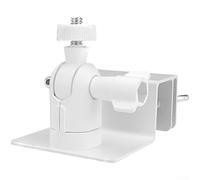 Support réglable à rainures multiples pour fixation de panneau solaire pour poteaux de caméra de sécurité et applications de montage sur poteau (blanc)