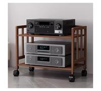 Support réglable avec 2/3/4/5 niveaux sur roulettes - Étagère AV Ma polyvalente pour maison/bureau CD/tourne-disque / récepteur Sto Corner TV Cabinet de divertissement