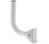 Support réglable en forme de L en acier inoxydable avec rotation à 360 degrés, poignée dentelée, anti-secousses, montage sécurisé avec paquets de vis pour caméra sans fil extérieur, antenne murale ou