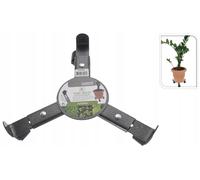 Support réglable en métal pour pot de fleurs avec roulettes 30 cm