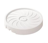 Support robuste pour plantes avec roulettes, support roulant pour intérieur et extérieur, roulettes silencieuses à 360°, plateau de drainage, chariot ABS robuste pour grande taille (blanc)