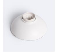 LEDKIA LIGHTING Support Rond avec Douille pour Ampoules E27 Blanc E27