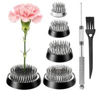Support rond pour arrangement de fleurs, broche de fixation florale en forme de grenouille pour présentoir stable de bouquet, outil de composition florale pour décoration d'intérieur, centre de table