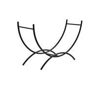 Support rond pour bois de chauffage, intérieur et extérieur, pour cheminée, terrasse, réchaud de camping, design semi-circulaire en acier