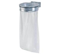 Rossignol Support de sacs poubelles mural Ecollecto 110 L galvanisé sans couvercle gris