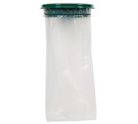 Support sac mural avec couvercle 110 L vert mousse Collecmur Essentiele ROSSIGNOL 57953