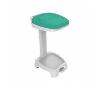 Support sac poubelle 120 L + couvercle vert
