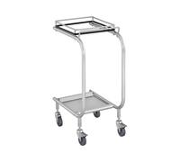 Uniprodo Chariot Porte-Poubelle Support Sac Poubelle Support pour Sac Poubelle (Assemblage Facile, 4 roulettes, Dont 2 avec Frein, Grande poignée pour Piloter Le Chariot)
