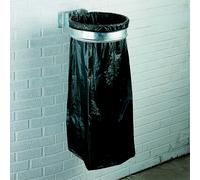Support de sacs poubelles mural 110 litres Rossignol Ecollecto gris