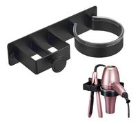Support Seche Cheveux, Porte Seche Cheveux et Lisseur pour Salle de Bains/Chambre à Coucher/Hôtel, Porte Seche Cheveux sans Perçag