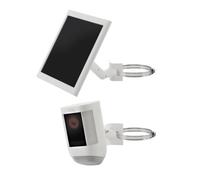 Support solaire réglable en acier inoxydable pour caméra Arlo EufyCam | Lot de 3 anneaux réglables en acier inoxydable ABS pour positionnement flexible de la lumière du soleil de 5 x 5 cm à 20 x 20
