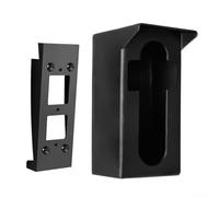 Support Sonnette Vidéo ABS Avec Rebord Pluie Support Sonnette | Rebord anti-pluie intégré, protection pour caméra, matériau ABS pour robuste, installation flexible, pour vue grand angle