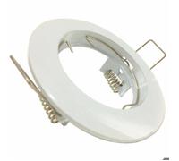 Support Spot GU10 LED Rond BLANC - SILAMP