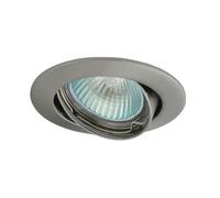 Support spot Led encastrable orientable rond aluminium brossé - Kanlux