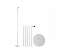 Lunartec Support sur pied modulable jusqu'à 150 cm pour lampe magnétique - coloris blanc