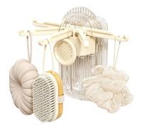 Support Suspendu Pour Ustensiles De Cuisine Support Ajustable et Extensible | Crochets Muraux Pour Cuisine Convient pour Chambre Salle de Bain Sous Meuble Éplucheur Grattoir Spatule Serviette