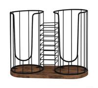 Support Tasses et Couvercles Style pour industriel Support Tasses(Dark brown)