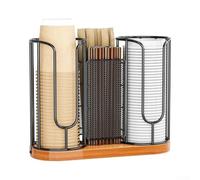 Support Tasses et Couvercles Style pour industriel Support Tasses(Light brown)