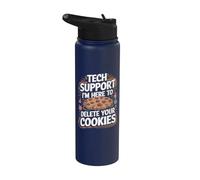 Support technique Je suis là pour supprimer vos cookies Noël Noël Stainless Steel Insulated Water Bottle