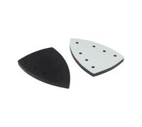 Support triangulaire à 7 trous en EVA à changement rapide 150 x 100 mm | Protège la base de la ponceuse, extraction de poussière à 7 trous, changement rapide, mousse EVA, s'adapte aux ponceuses de