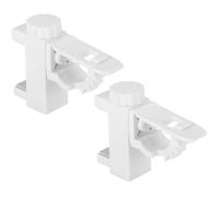 Support tringle rideau sans perçage - 2 pièces, Réglable, maison salle de bain penderie, installation facile sans PIQUET D'ATTACHE