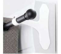 Support Tringle Rideaux Sans Perçage Pour Coffre Volet Roulant Lot De 2 Supports Métal Design Arrondi Fixation Auto-Adhésive Co