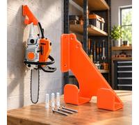 Support tronçonneuse, pour AL-KO EKS 2400/40 | Support mural pour tronçonneuse afin d’organiser les outils, libérer de l’espace au sol et ranger le garage ou l’atelier.
