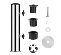 Support Tube pour parasol Acier pour Terrasse Support Tube pour | Compatibilité universelle, trou standard, s'adapte à tous mâts, pour idéal terrasse et jardin
