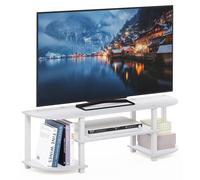 Support TV Furinno Turn-S-Tube, pour téléviseurs jusqu'à 55 pouces, blanc