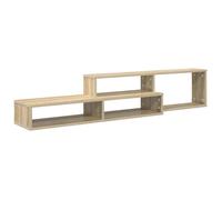 Support TV mural moderne - vidaXL - Bois d'ingénierie - 150x25x28,5 cm - Chêne Sonoma - Étagère intégrée