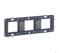 Legrand Support à vis 080253 – pour Mosaic, Céliane, Soliroc, 3 postes (6–8 modules) Noir