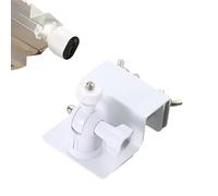 Support universel de gouttière pour panneau solaire compatible avec Ring, Arlo, Eufy, Blink, Wyze, Reolink, Nest, et plus encore - Sans perçage, vis réglable 6,35 mm (blanc)