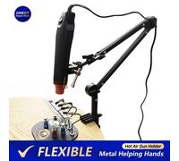 Support universel de soudure manuel en métal, support de PCB avec bras flexibles et réglables pour dessouder la pistolet à Air chaud, réparation électronique Main d'aide