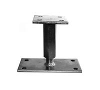 Support universel/platine reg. Electro zingué 90x90-90x16 H: 110-180
