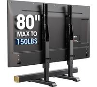 Support universel pour téléviseur - Table basse avec support TV - Remplacement de base pour la plupart des téléviseurs LCD et LED de 24 à 80 pouces