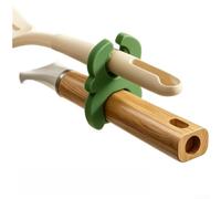 Support Ustensiles Silicone Porte-Spatule Anti-Débordement Résistant Chaleur 230°C pour Casseroles Rangement Cuisine 6x5.8cm(Green)