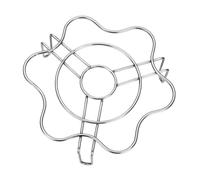 Support Vapeur en Acier Inoxydable Argenté, Multi Fonction Cuisine Vapeur | Compatible Autocuiseur et Friteuse à Air, Léger, Ne Conduit Pas la Chaleur, Résiste à Rouille