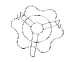Support Vapeur en Acier Inoxydable Argenté, Multi Fonction Cuisine Vapeur | Compatible Autocuiseur et Friteuse à Air, Léger, Ne Conduit Pas la Chaleur, Résiste à Rouille