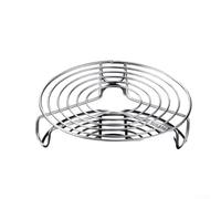 Support vapeur en acier inoxydable pour casseroles - Panier vapeur pliable avec pieds pour autocuiseur - 16 cm (16 cm)