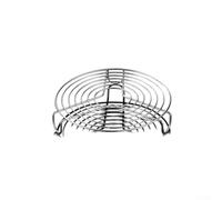 Support vapeur en acier inoxydable pour casseroles - Panier vapeur pliable avec pieds pour autocuiseur - 16 cm (18 cm)