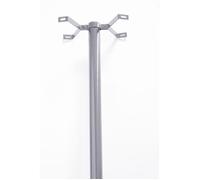 ARREGUI D-USA/PL Support Vertical en Acier pour boîte aux Lettres extérieure USA Mail de ARREGUI, Pied Support pour boîte aux Lettres américaine, 133 cm de Haut, résistant, Facile à Installer, Argent