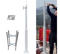 Support vertical universel pour caméra de sécurité, support de poteau de surveillance extérieure, bras de moniteur en métal pour panneaux solaires