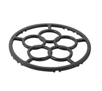 Support Wok en Fer Noir pour Gazinière, Anneau Compact Antidérapant | Équilibre Petites Casseroles et Poêles, Diffusion Uniforme de Chaleur, Format 1 Pièce, Usage la Cuisine Domestique
